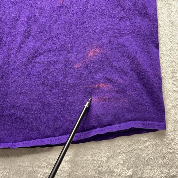 Thrasher Magazine Flame Logo T-Shirt Men's S Purple Skate Graphic Tee Distressed - Picture 6 of 13